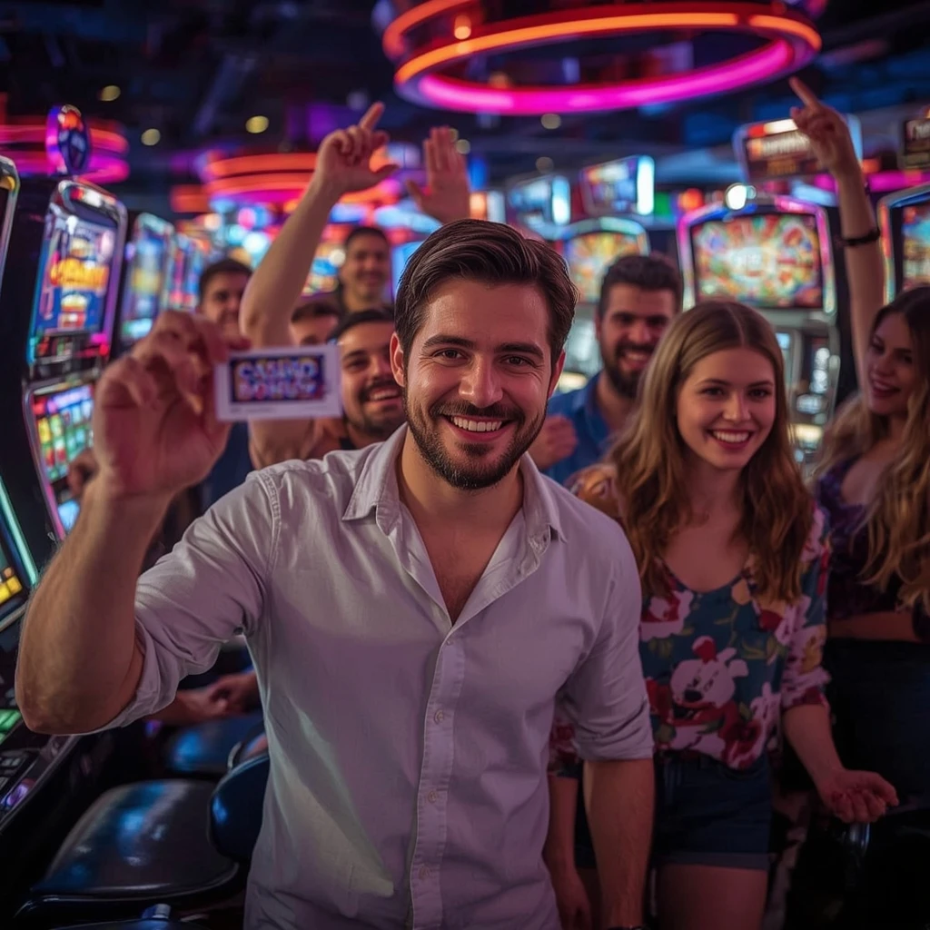 Personne tenant un bonus Azur Casino
