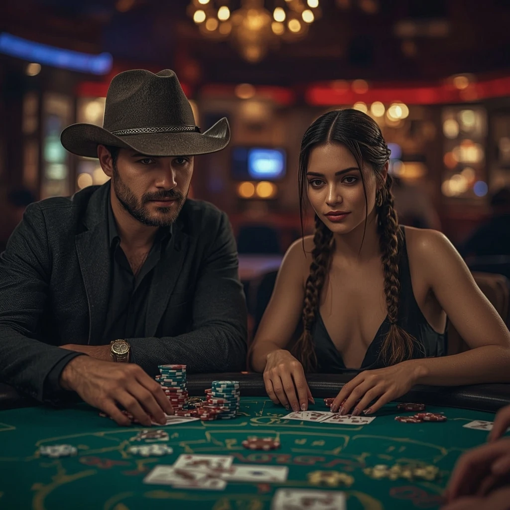 photo de deux joueurs de poker Azur Casino